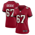 Women s Nike Luke Goedeke Red Tampa Bay Buccaneers Game Player Jersey
