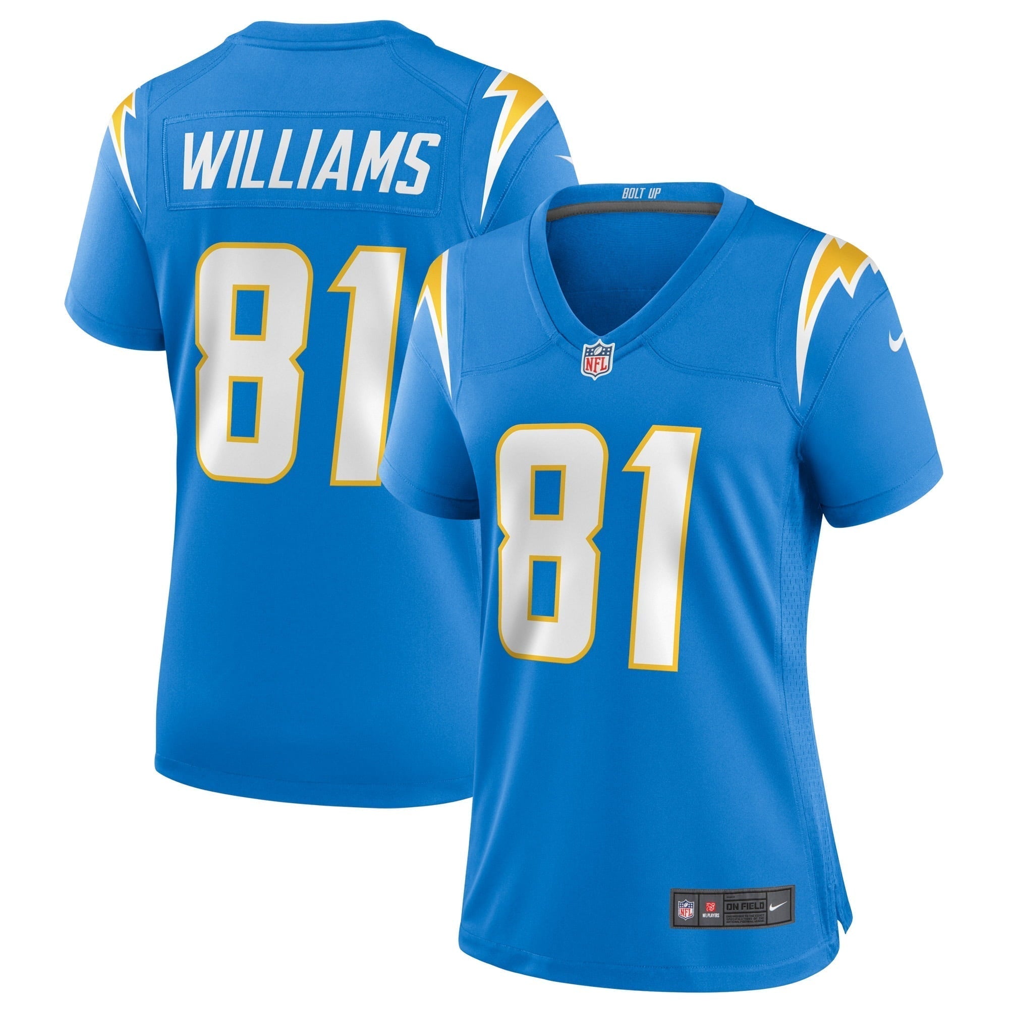 Women s Nike Mike Williams Powder Blue Los Angeles Chargers Game Jersey