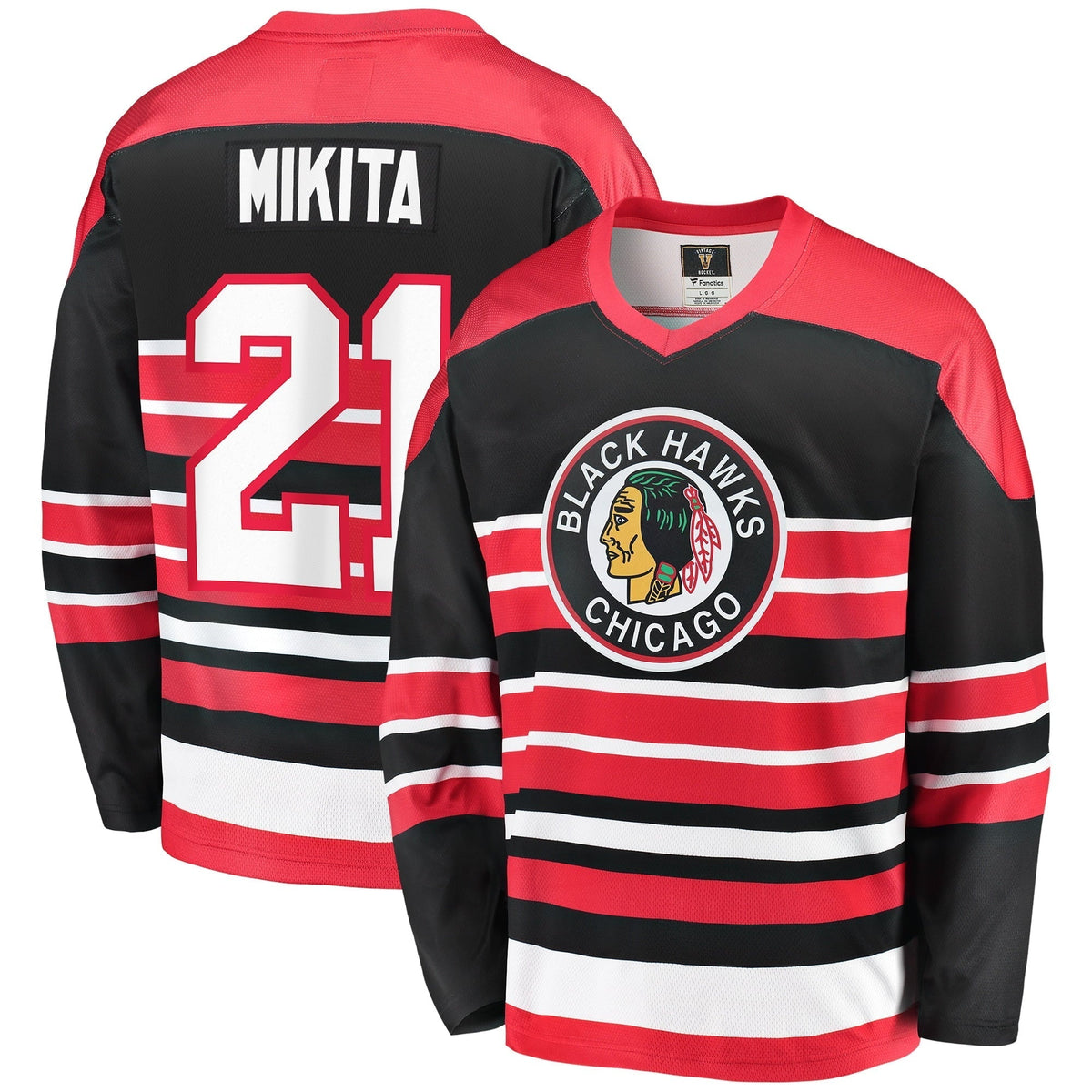 Men's Fanatics Branded Stan Mikita Red Chicago Blackhawks Premier Breakaway Retired Player Jersey