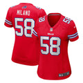 Women s Nike Matt Milano Red Buffalo Bills Alternate Game Jersey