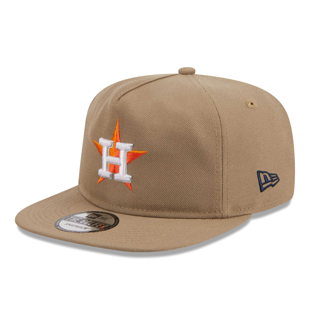 Houston Astros New Era Golfer Adjustable Hat - Khaki