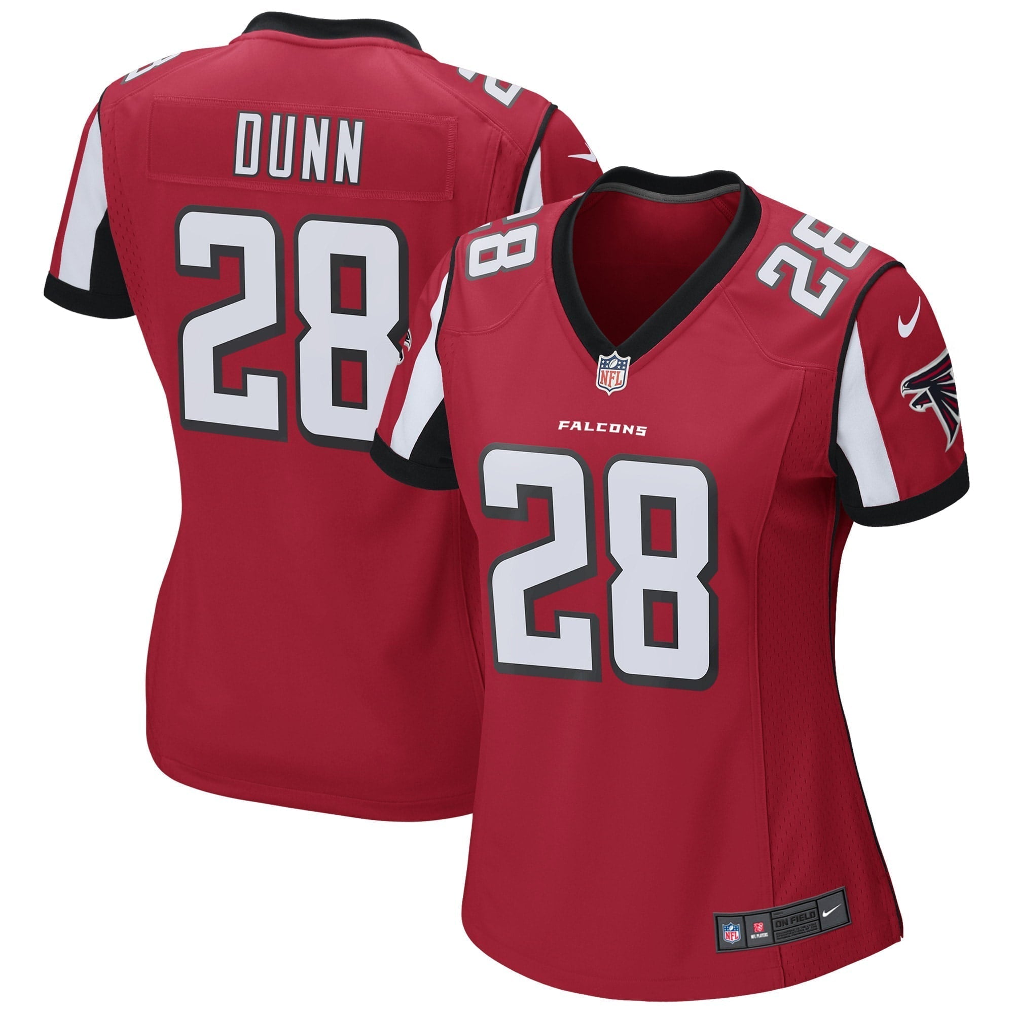 Women s Nike Warrick Dunn Red Atlanta Falcons Retired Player Game Jersey