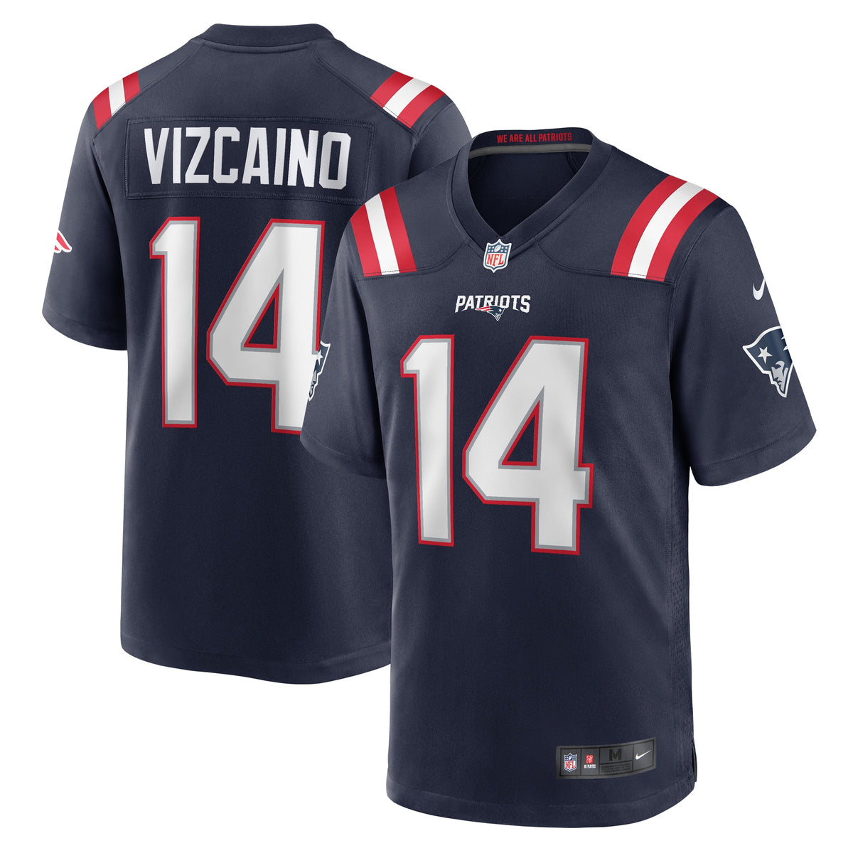 Tristan Vizcaino New England Patriots Nike Home Game Player Jersey   Navy