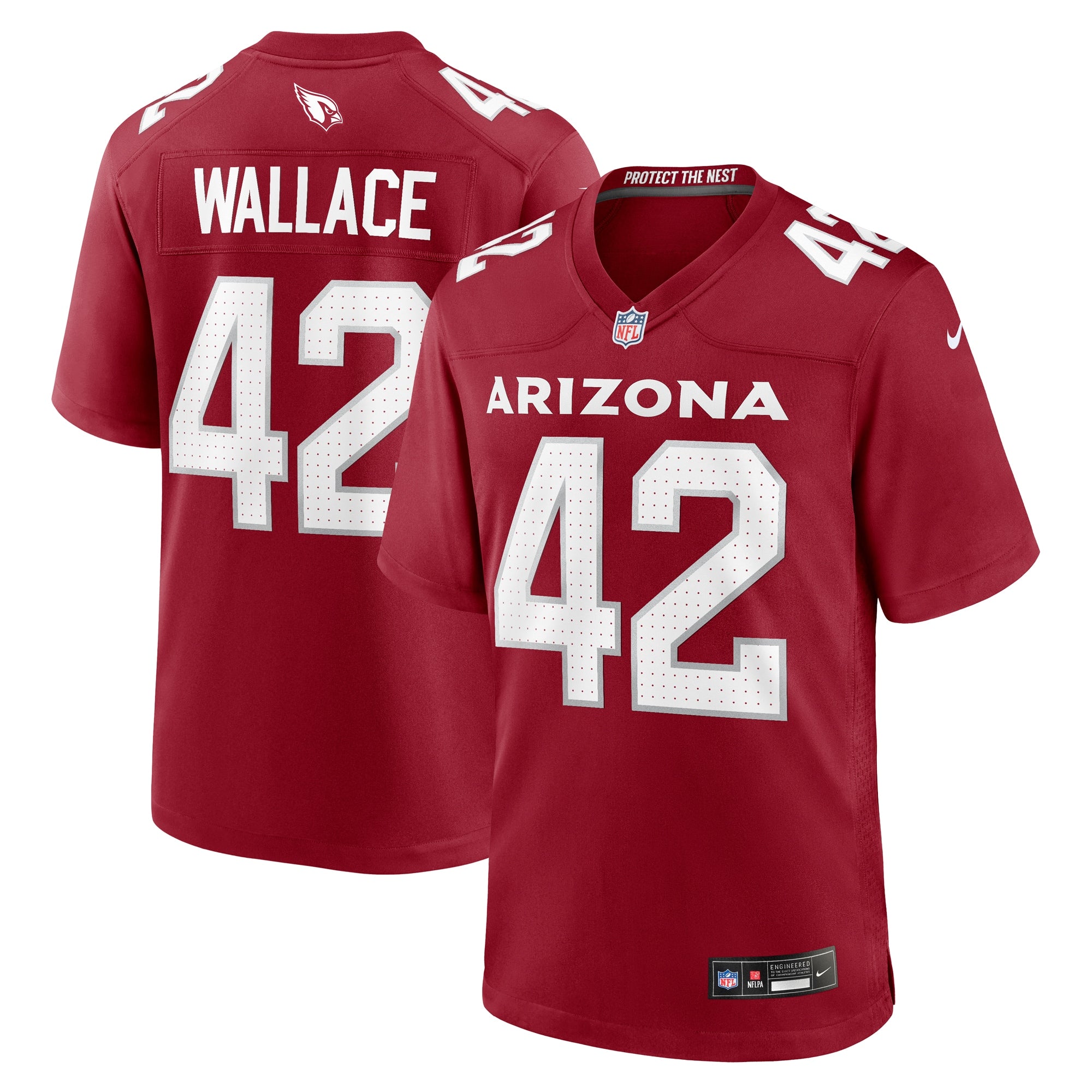 K Von Wallace Arizona Cardinals Nike Team Game Jersey    Cardinal