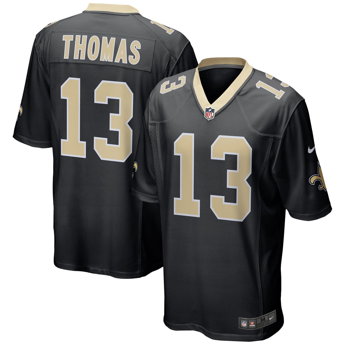 Men s Nike Michael Thomas Black New Orleans Saints Team Color Game Jersey