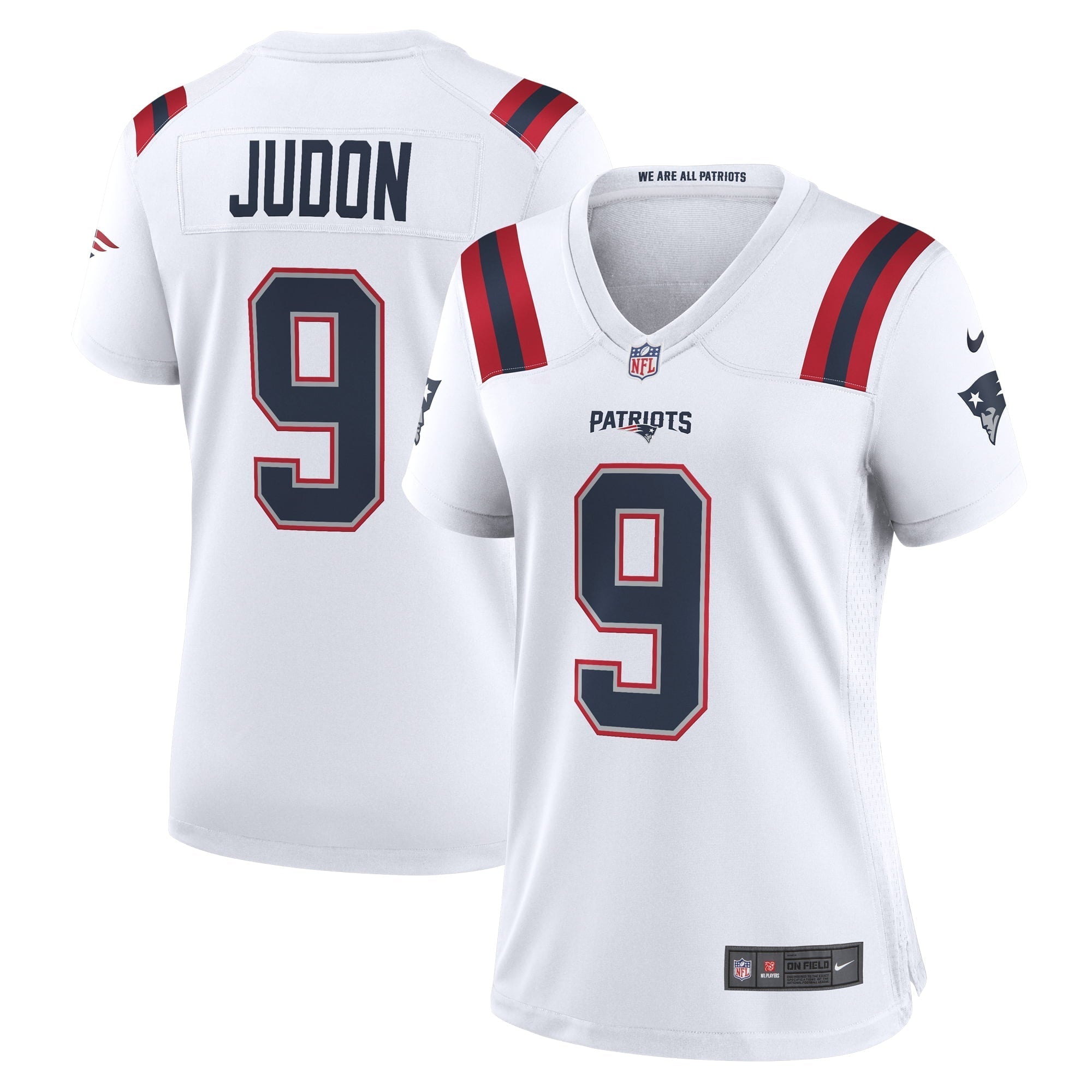 Women s Nike Matthew Judon White New England Patriots  Game Jersey