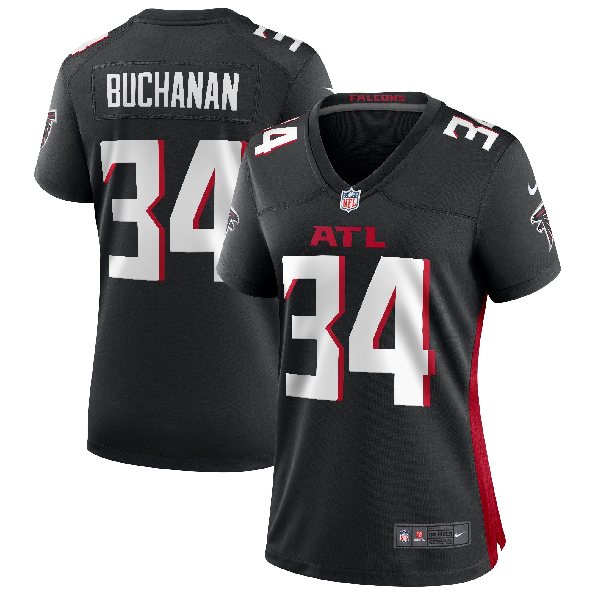Ray Buchanan Atlanta Falcons Nike Women s Game Retired Player Jersey   Black