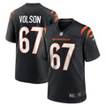 Men s Nike Cordell Volson Black Cincinnati Bengals Game Player Jersey