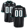 Philadelphia Eagles Nike Youth Game Custom Jersey   Black
