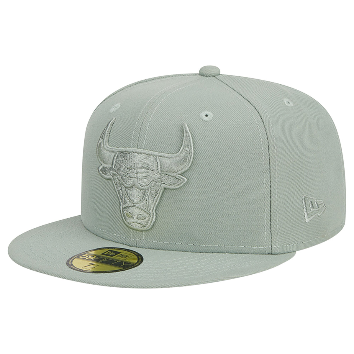Chicago Bulls New Era Sage Color Pack 59FIFTY Fitted Hat - Light Green