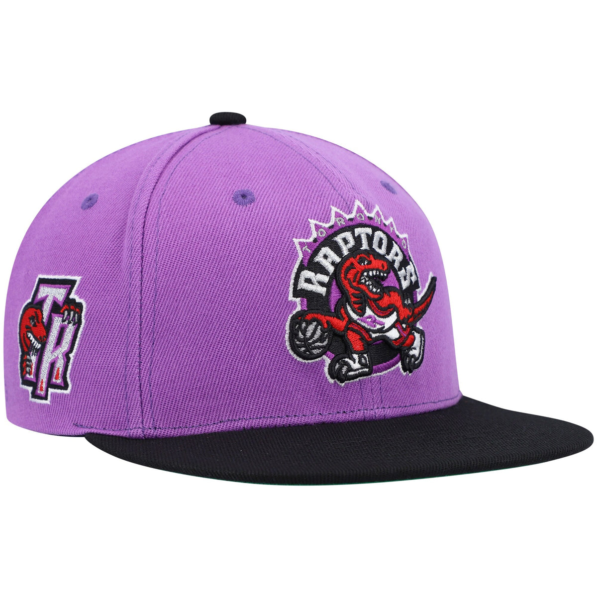 Toronto Raptors Mitchell & Ness Hardwood Classics Snapback Hat - Purple/Black