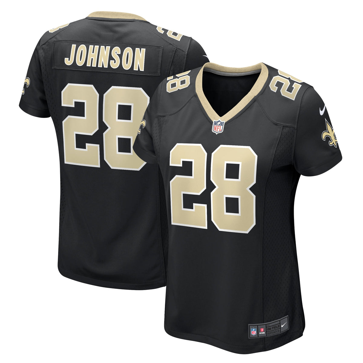 Lonnie Johnson New Orleans Saints Nike Women s Game Player Jersey   Black