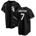 Men's Tim Anderson Chicago White Sox Black Alternate Premium Stitch Replica Jersey