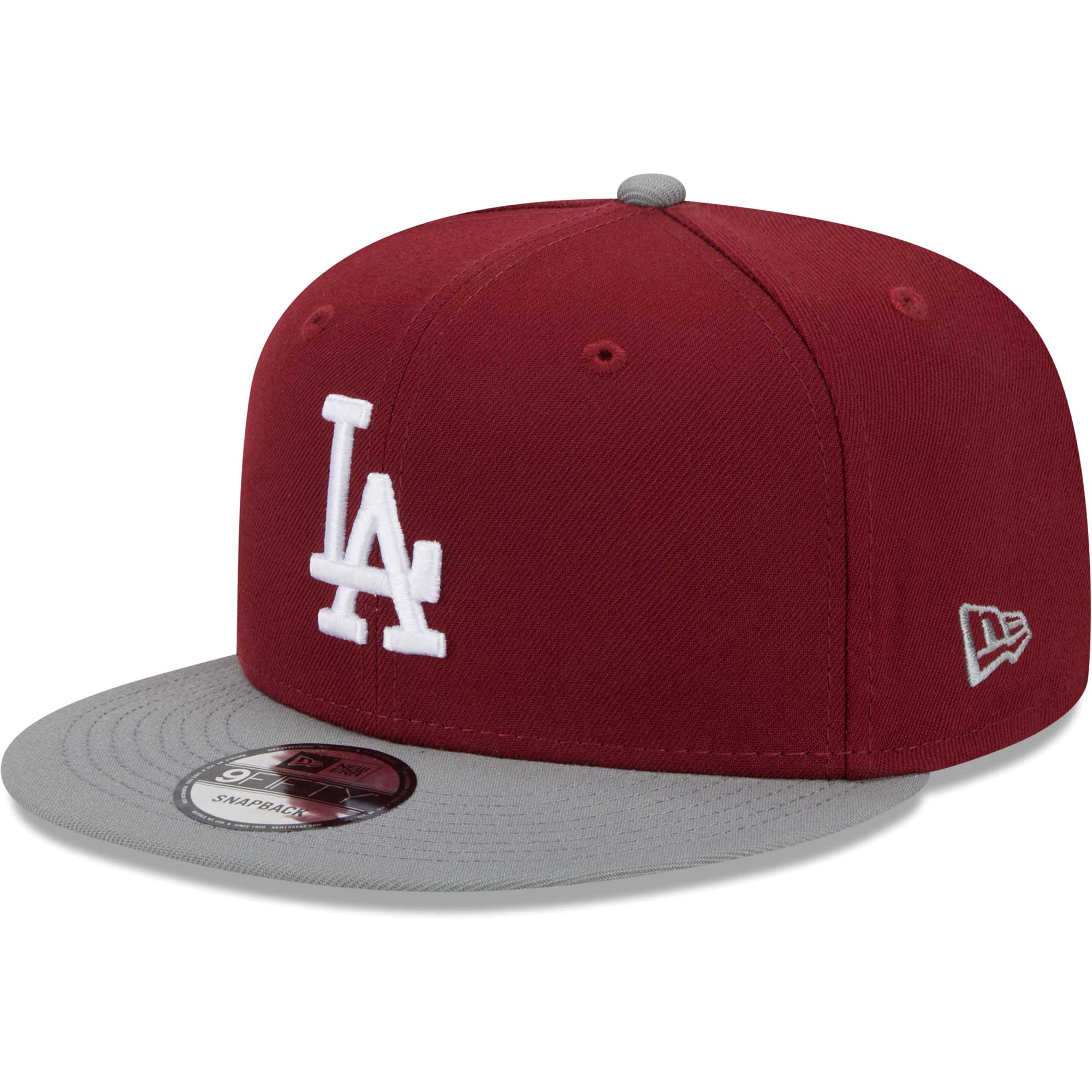 Los Angeles Dodgers New Era Two-Tone Color Pack 9FIFTY Snapback Hat - Cardinal