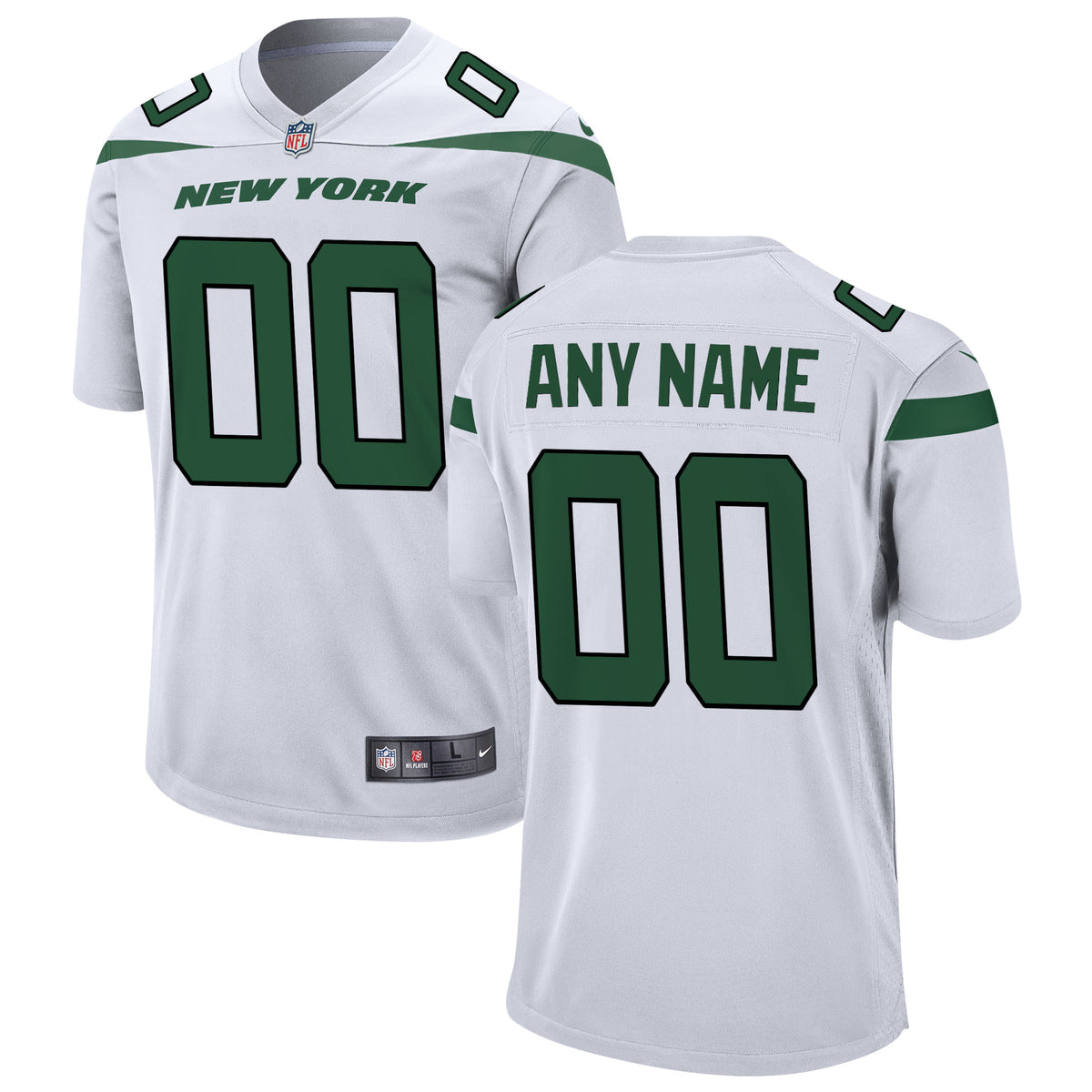 New York Jets Nike Custom Game Jersey   White