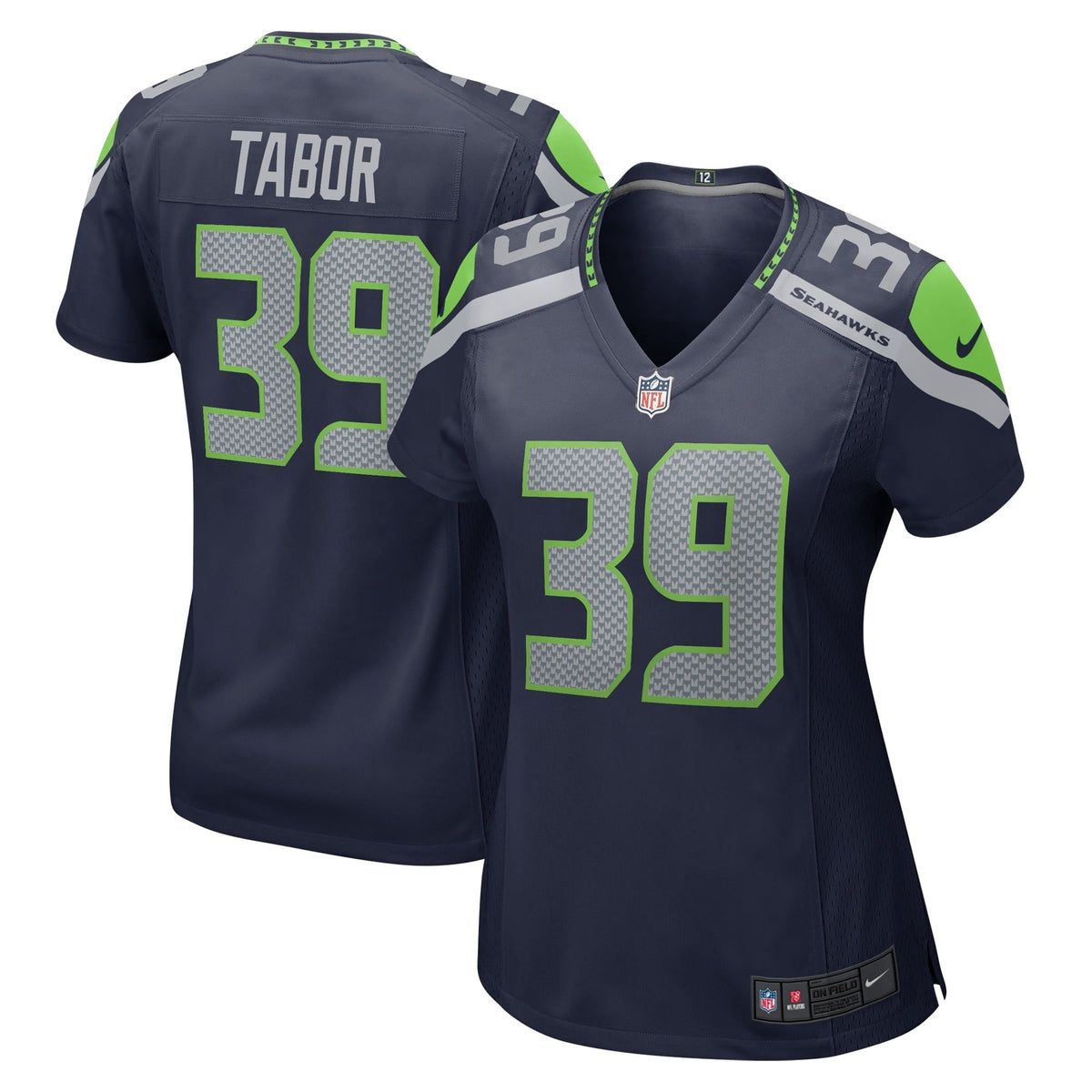 Women s Nike Teez Tabor College Navy Seattle Seahawks Home Game Player Jersey