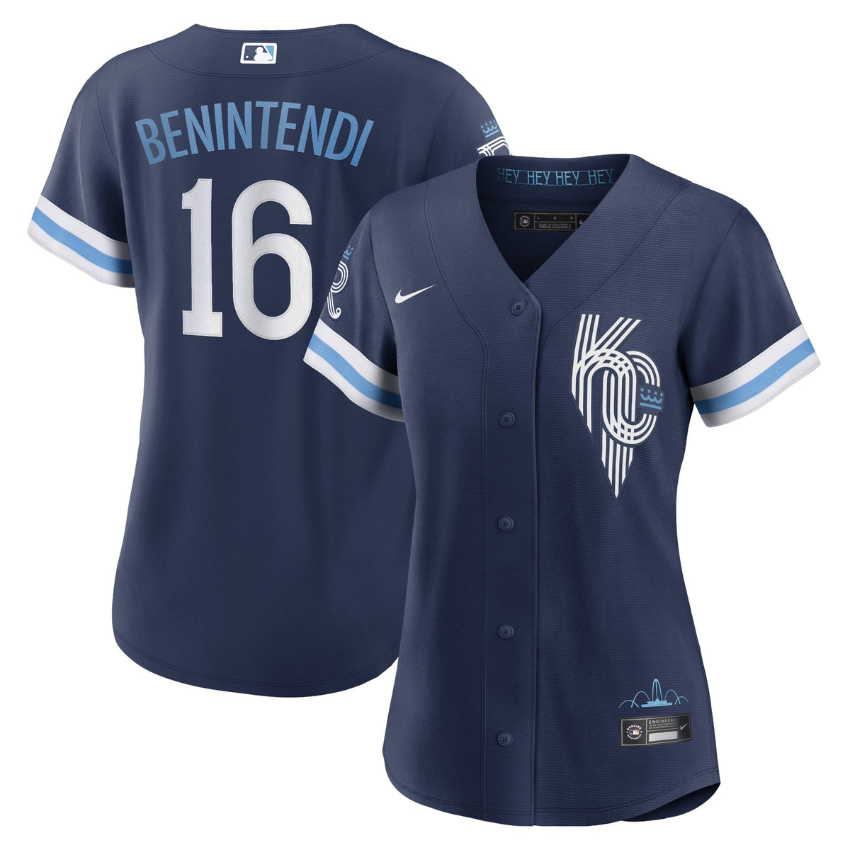 Women's Nike Andrew Benintendi Navy Kansas City Royals 2022 City Connect Replica Player Jersey