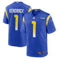 Men s Nike Derion Kendrick Royal Los Angeles Rams Home Game Jersey