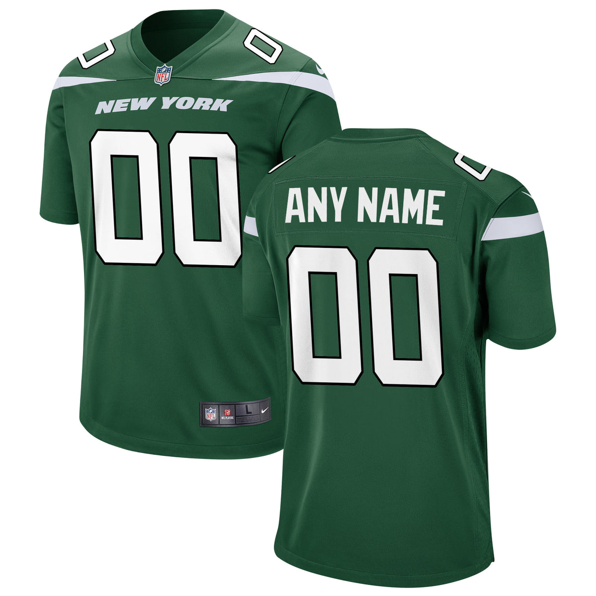 New York Jets Nike Youth Custom Game Jersey   Gotham Green