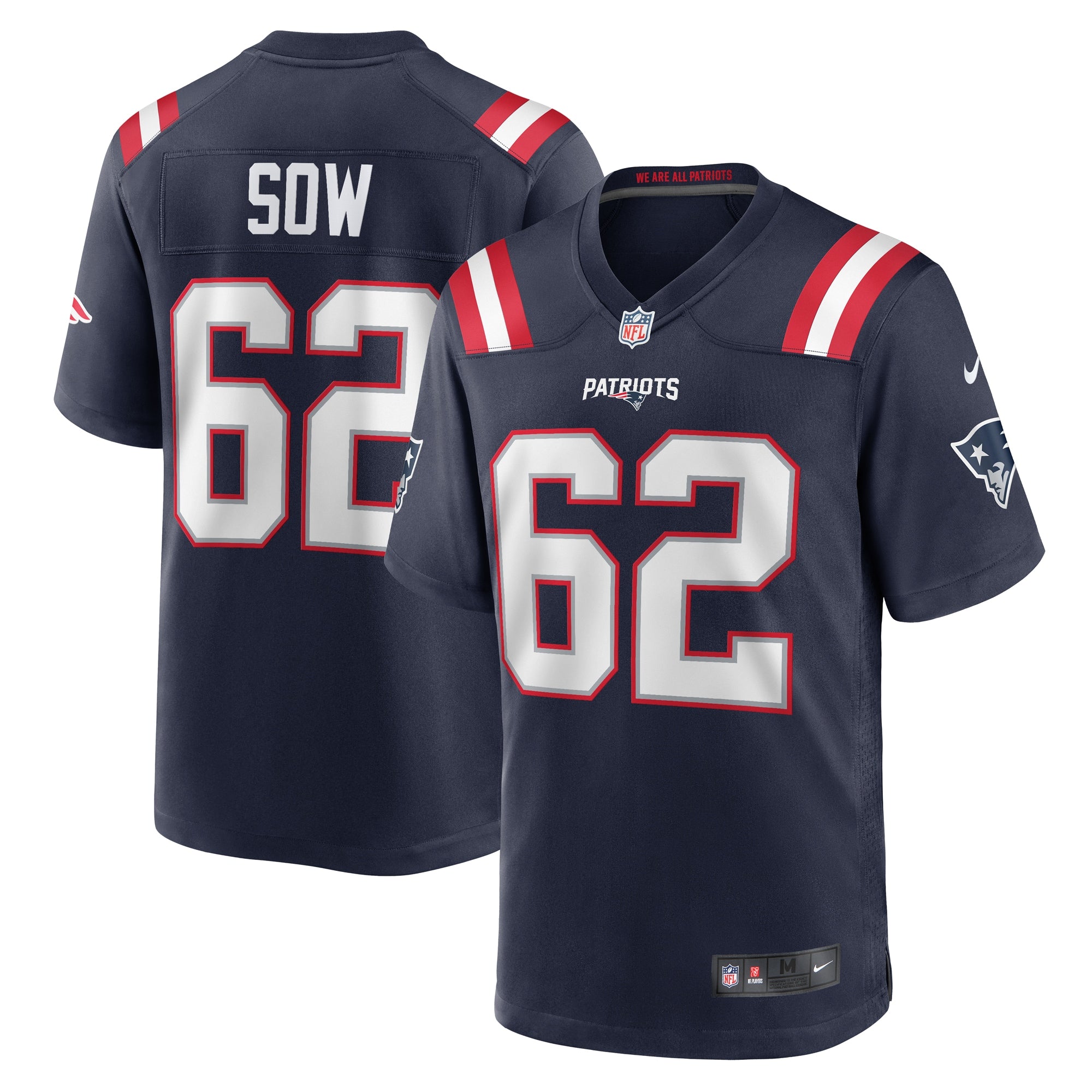 Sidy Sow New England Patriots Nike Team Game Jersey    Navy