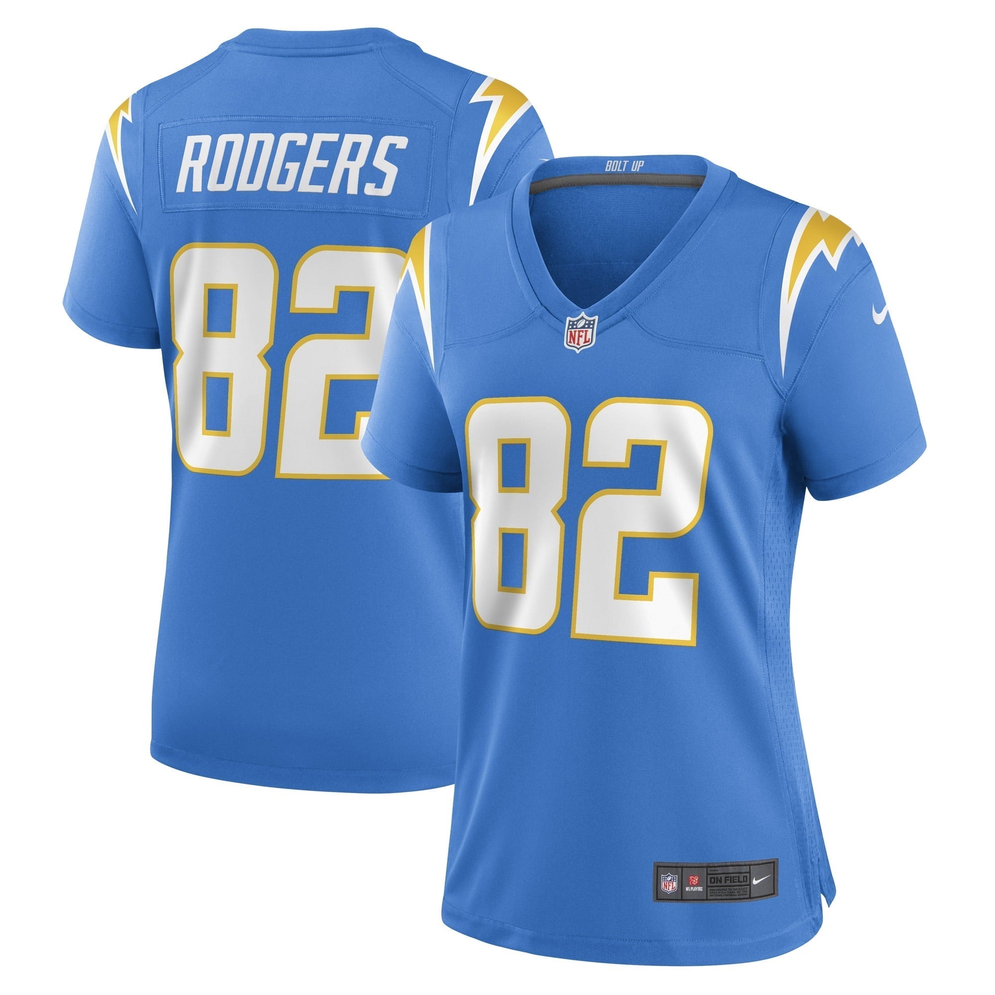 Women s Nike Richard Rodgers Powder Blue Los Angeles Chargers Game Player Jersey