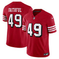Men s Nike The Faithful Scarlet San Francisco 49ers Alternate Vapor F.U.S.E. Limited Jersey