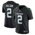 Men s Nike Zach Wilson Stealth Black New York Jets Vapor Limited Jersey