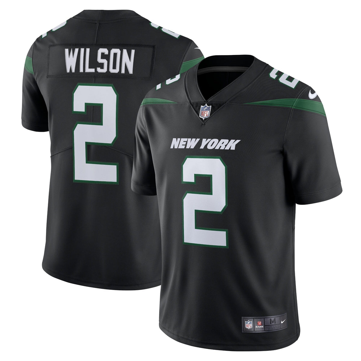 Men s Nike Zach Wilson Stealth Black New York Jets Vapor Limited Jersey