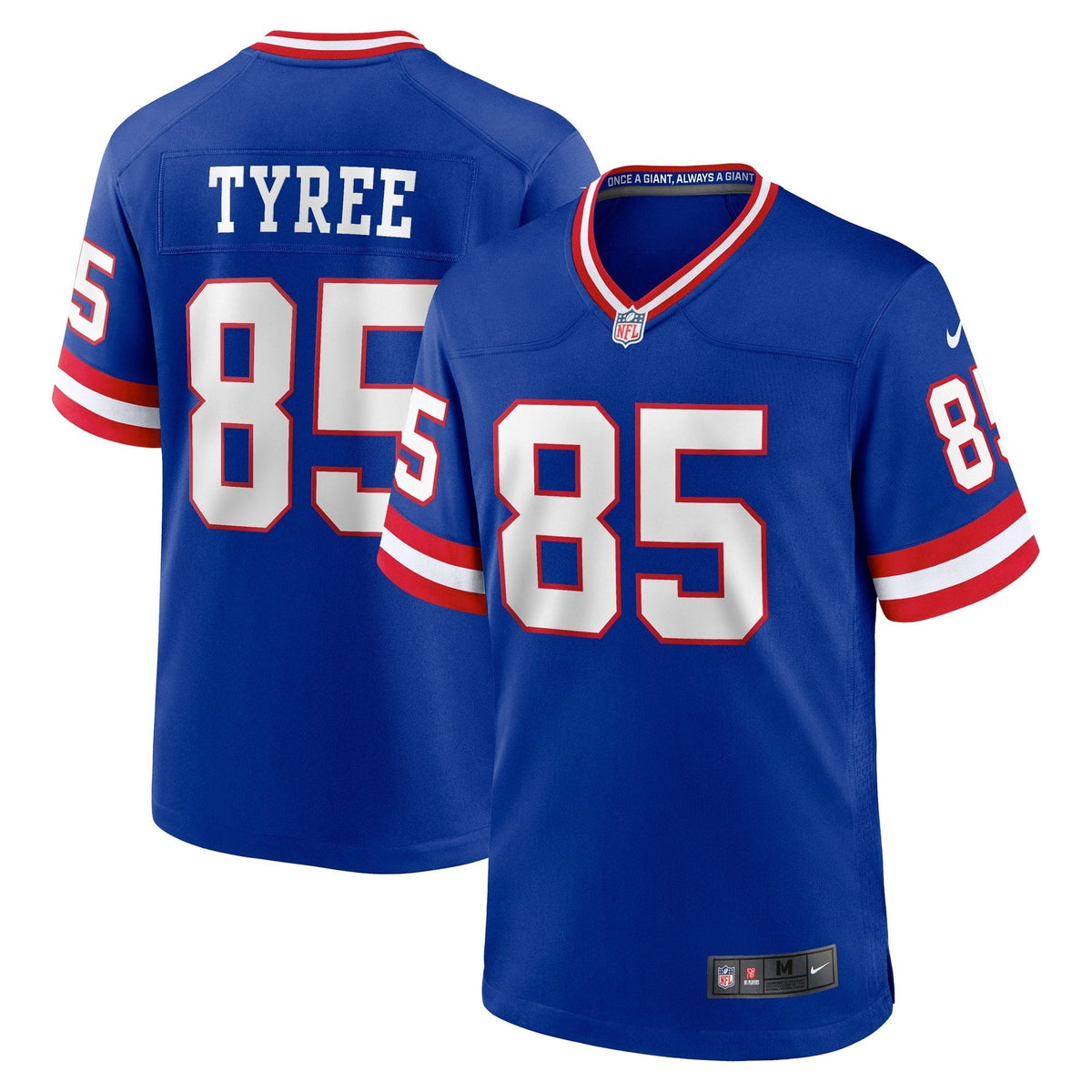 Men s Nike David Tyree Royal New York Giants Classic Retired Player Game Jersey