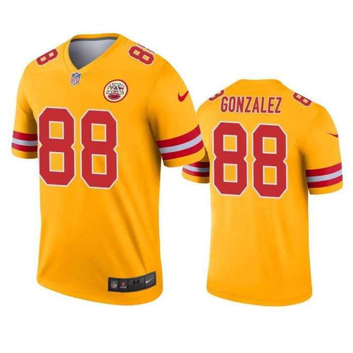 Men s Kansas City Chiefs Tony Gonzalez Inverted Legend Jersey   Gold