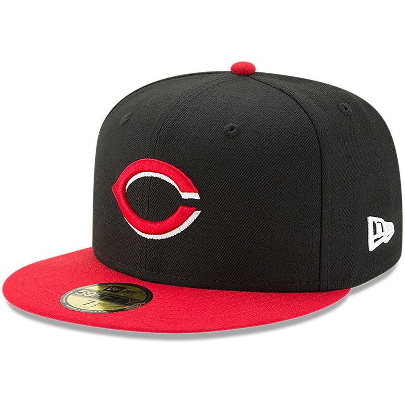 Cincinnati Reds New Era Alternate Authentic Collection On-Field 59FIFTY Fitted Hat - Black/Red