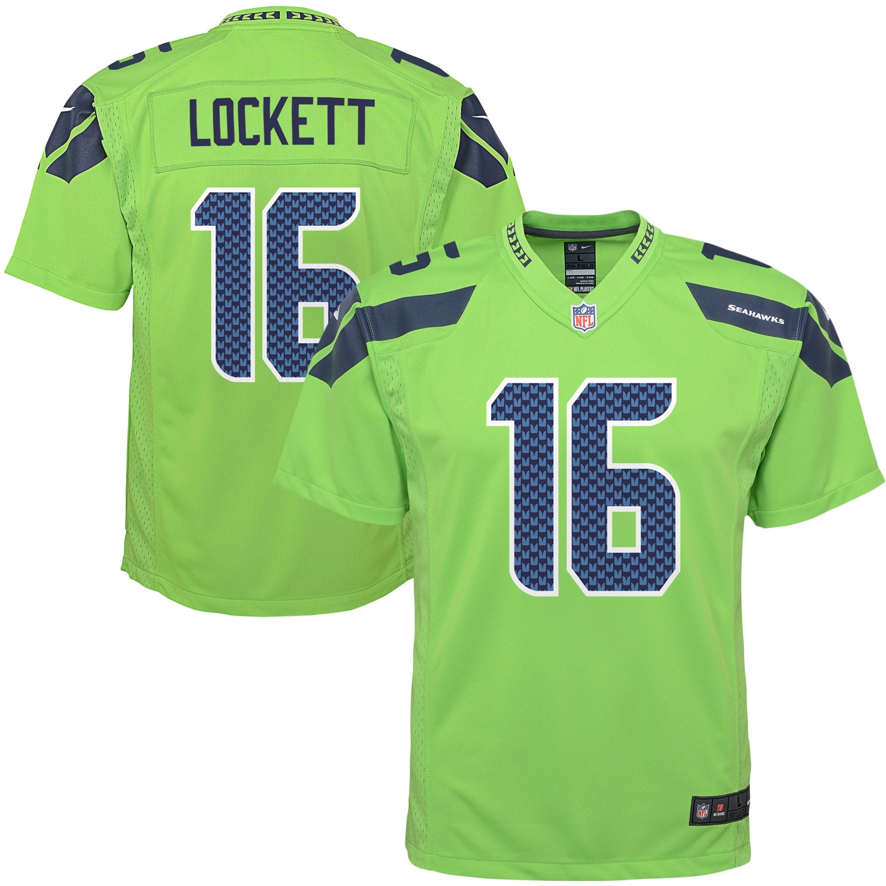 Tyler Lockett Seattle Seahawks Nike Youth Game Jersey Neon Green