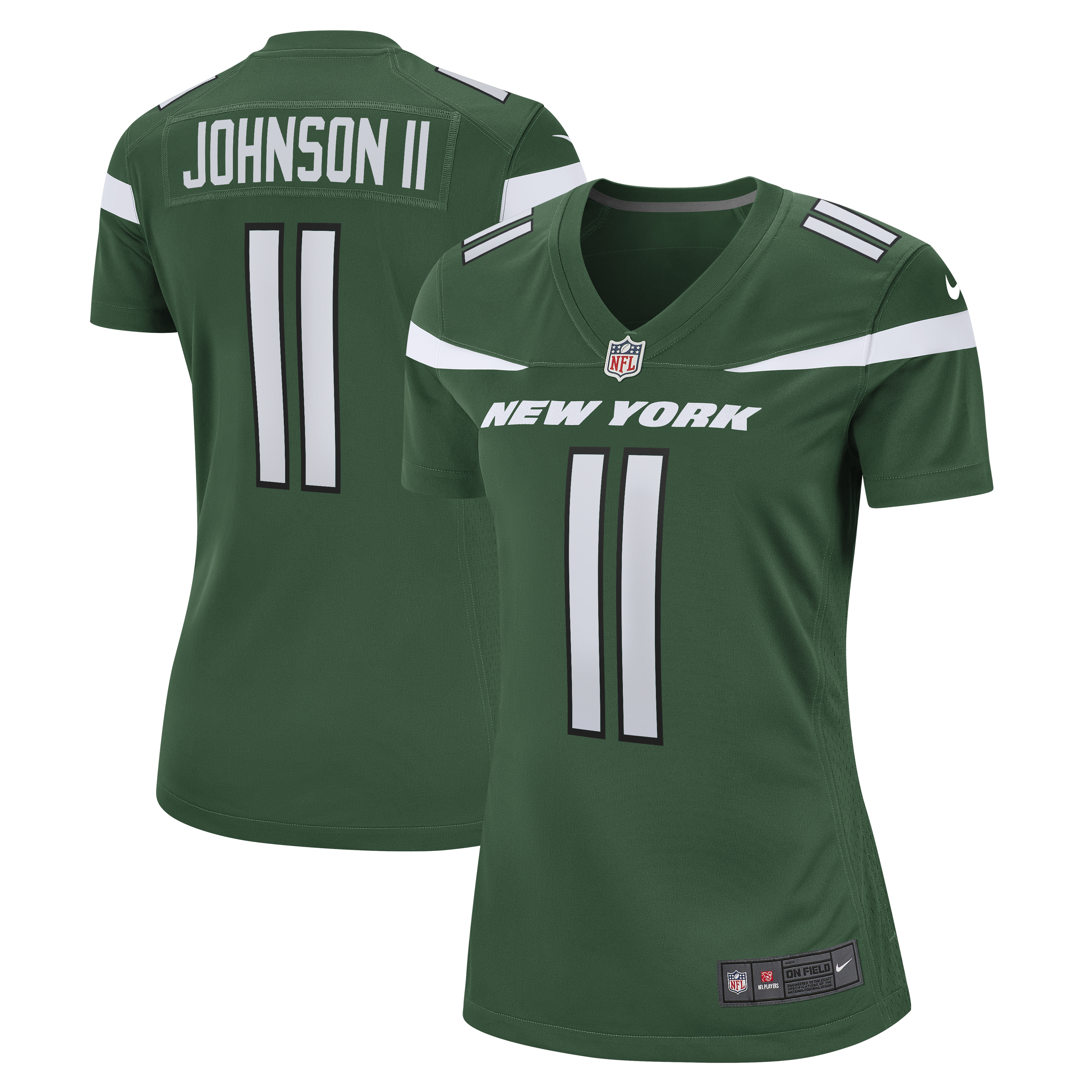 Jermaine Johnson II New York Jets Nike Women s Game Jersey   Gotham Green