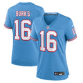 Treylon Burks Tennessee Titans Nike Women s Oilers Throwback Player Game Jersey   Light Blue