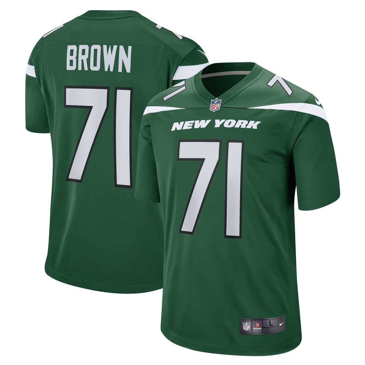 Duane Brown New York Jets Nike Game Player Jersey   Gotham Green