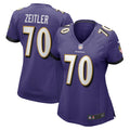 Women s Nike Kevin Zeitler Purple Baltimore Ravens Game Jersey