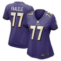 Women s Nike Daniel Faalele Purple Baltimore Ravens Player Game Jersey