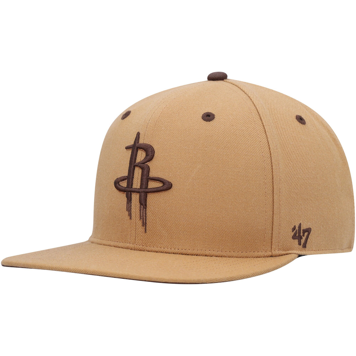 Houston Rockets '47 Toffee Captain Snapback Hat - Tan