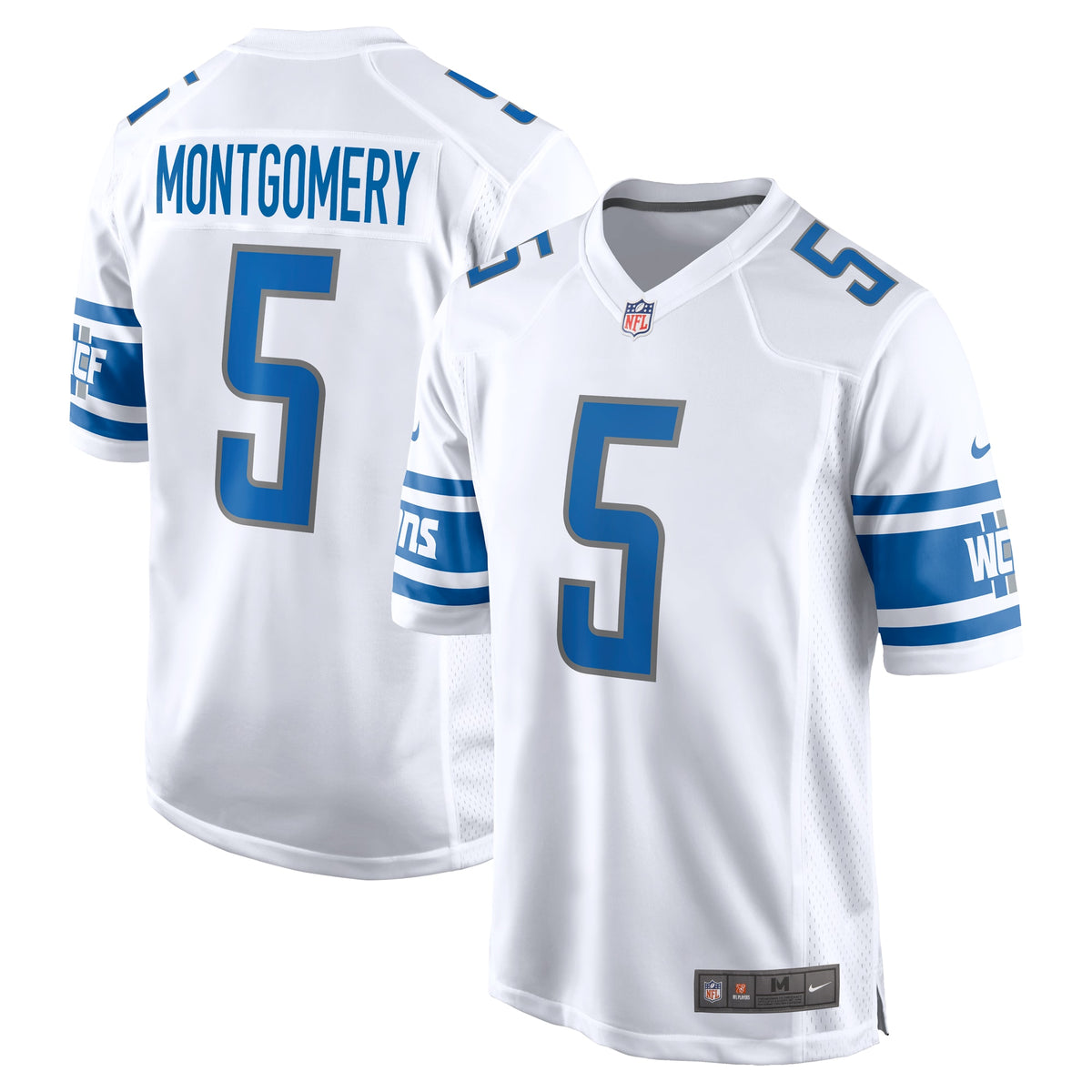David Montgomery Detroit Lions Nike Game Player Jersey   { White