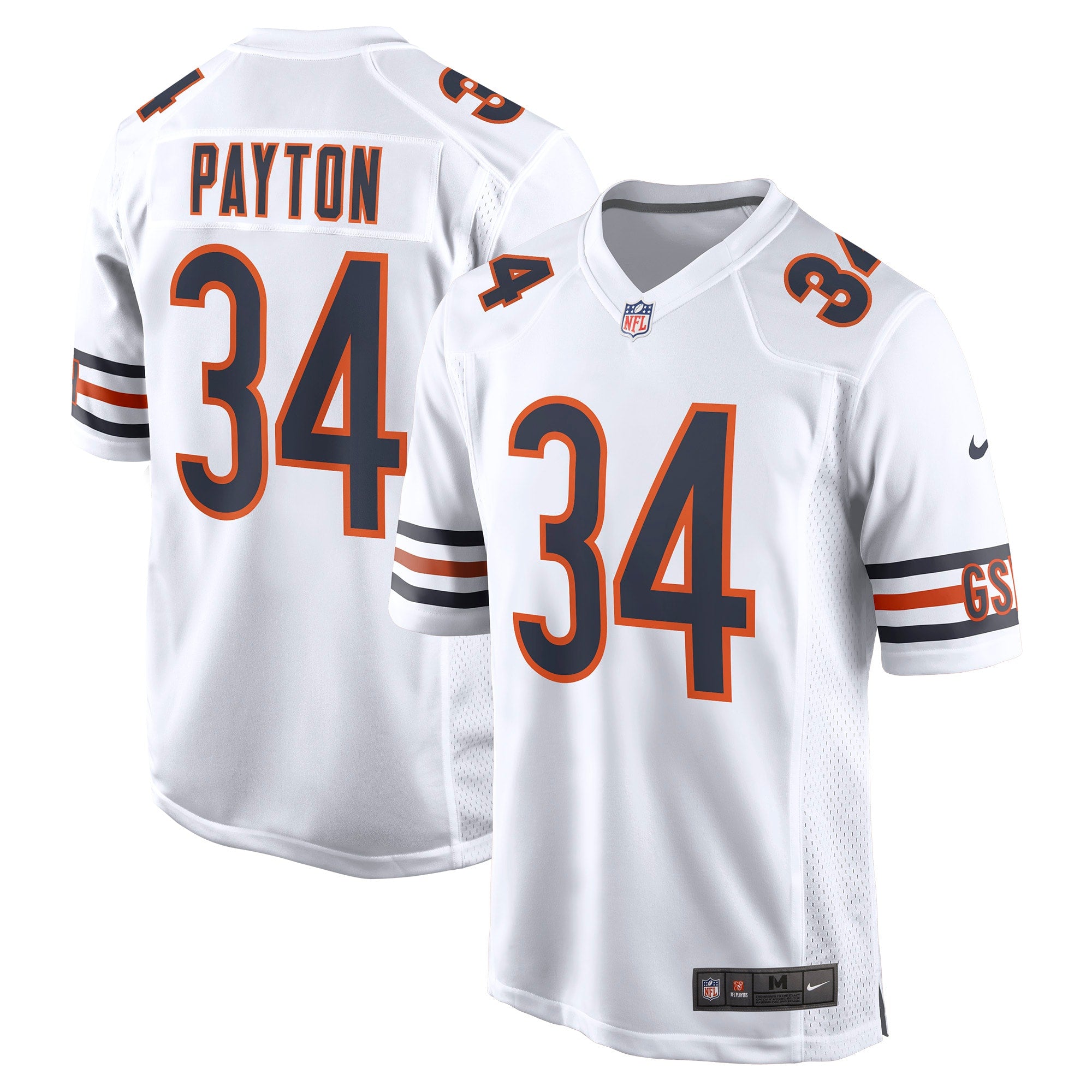 Walter Payton Chicago Bears Nike Retired Player Away Game Jersey   White