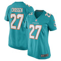 Women s Nike Keion Crossen Aqua Miami Dolphins Game Player Jersey