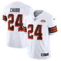 Men s Nike Nick Chubb White Cleveland Browns 1946 Collection Alternate Vapor Limited Jersey