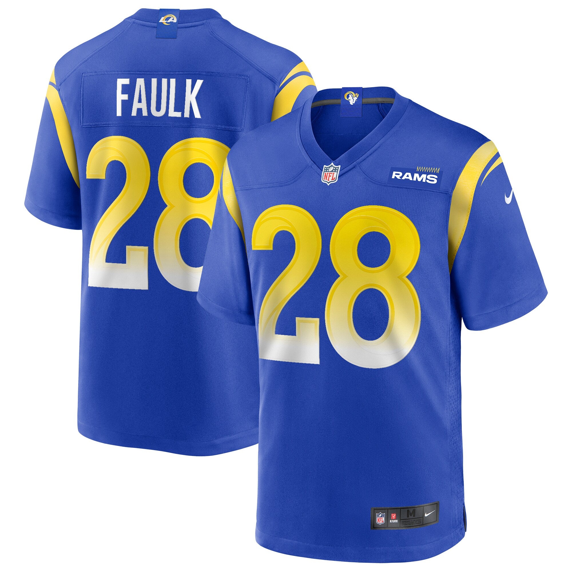 Marshall Faulk Los Angeles Rams Nike Game Retired Player Jersey   Royal