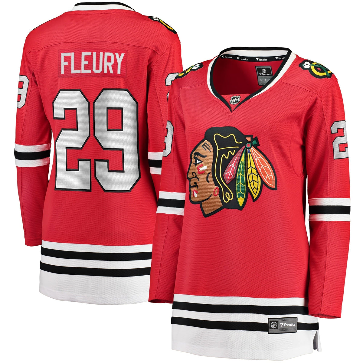 Women's Fanatics Branded Marc-Andr- Fleury Red Chicago Blackhawks Home Premier Breakaway Player Jersey
