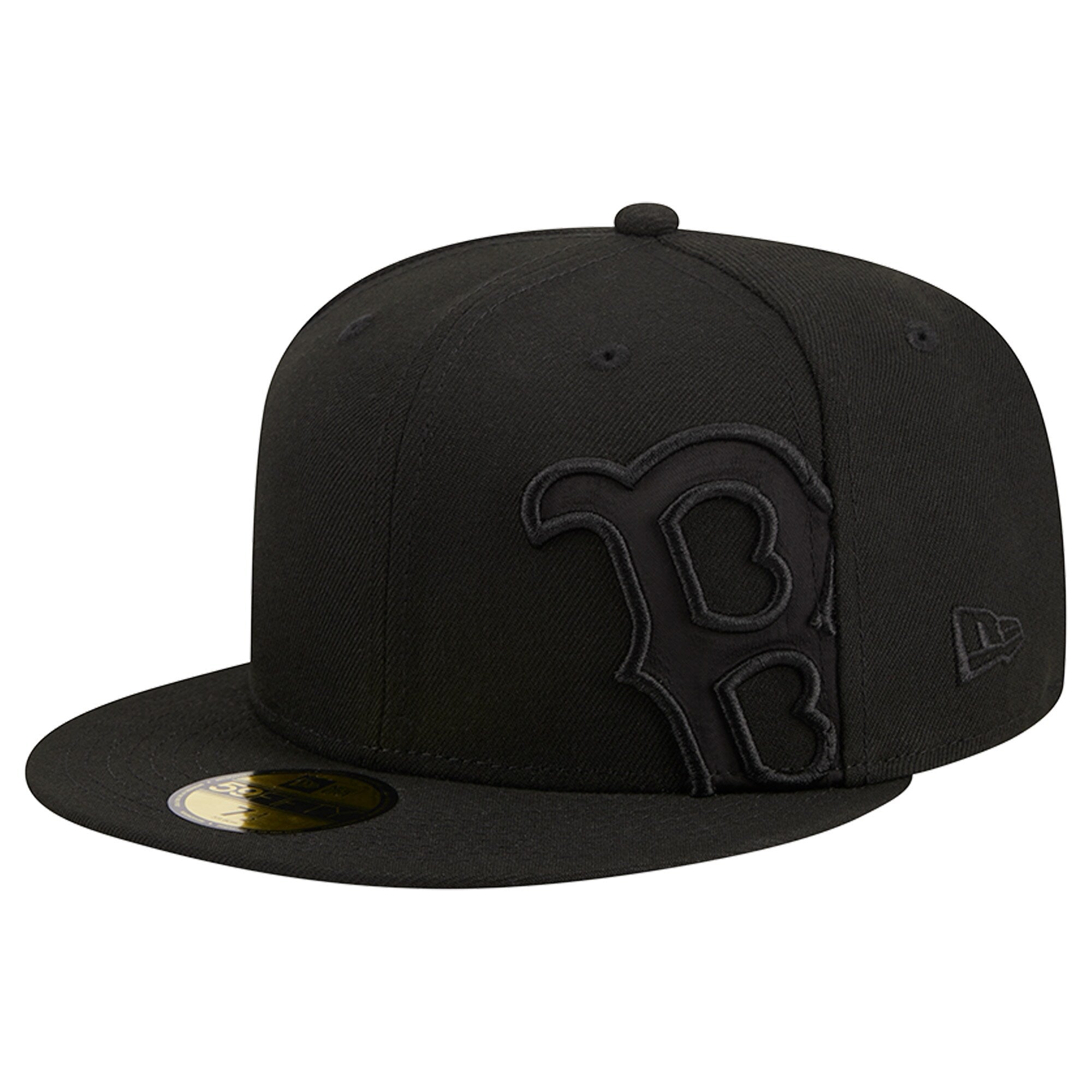 Boston Red Sox New Era Satin Peek 59FIFTY Fitted Hat - Black