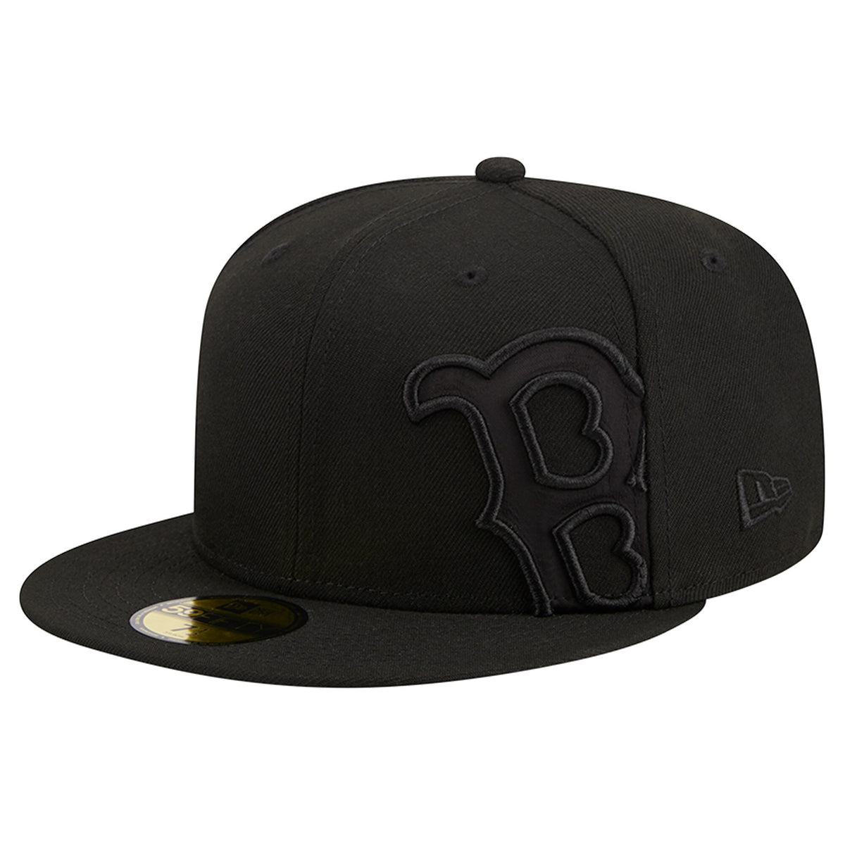 Boston Red Sox New Era Satin Peek 59FIFTY Fitted Hat - Black