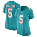 Women s Nike Teddy Bridgewater Aqua Miami Dolphins Game Jersey