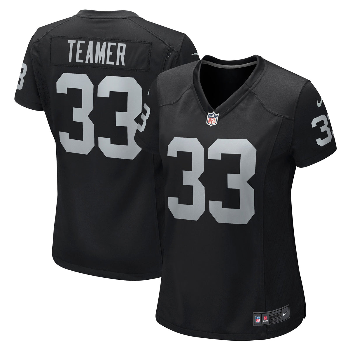 Roderic Teamer Las Vegas Raiders Nike Women s Game Jersey   Black