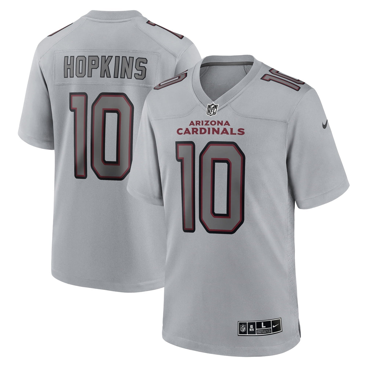 Men s Nike DeAndre Hopkins Gray Arizona Cardinals Atmosphere Fashion Game Jersey