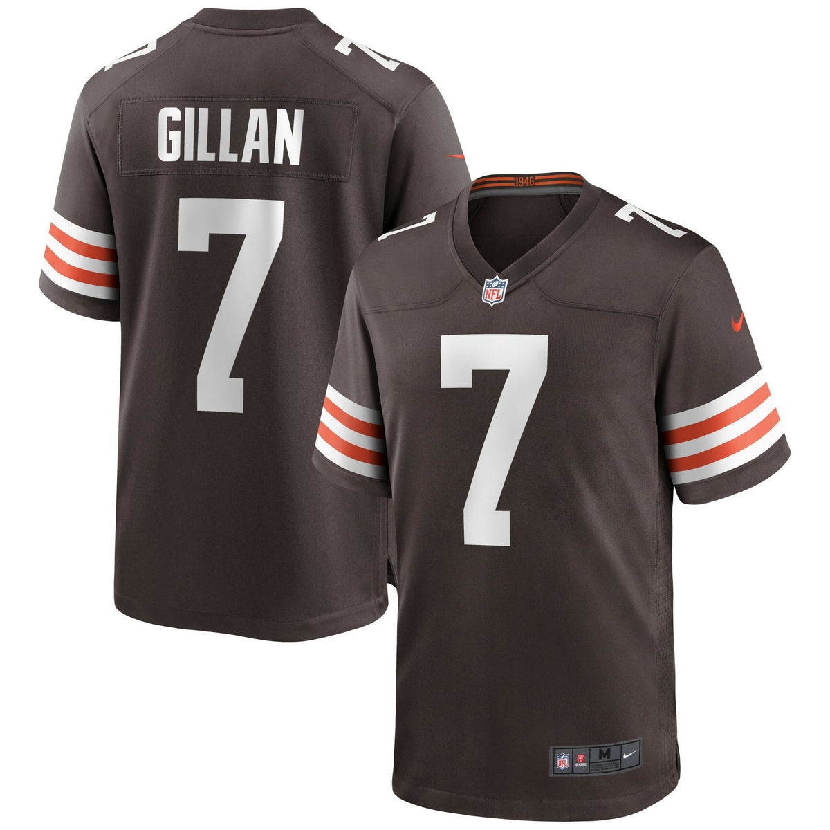 Jamie Gillan Cleveland Browns Nike Game Jersey   Brown